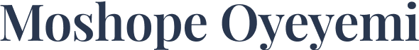 Moshope Oyeyemi Logo