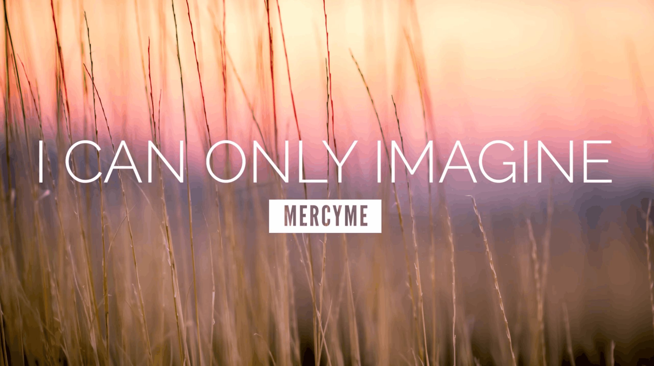 I CAN ONLY IMAGINE
